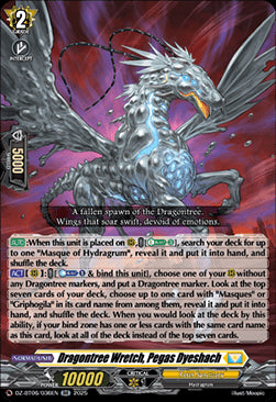 Dragontree Wretch, Pegas Dyeshach [D-Format] (V.1 - Double Rare)⁣ - Generation Dragenesis⁣ (Double Rare)⁣ [036]