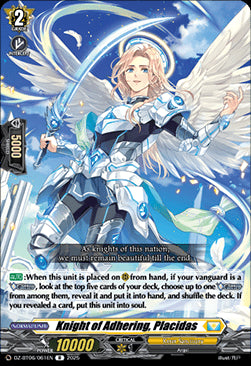 Knight of Adhering, Placidas [D-Format] (V.1 - Rare)⁣ - Generation Dragenesis⁣ (Rare)⁣ [61]