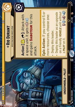 Rio Durant, Wisecracking Wheelman (V.1)⁣ - Jump to Lightspeed: Extras⁣ (Common)⁣ [277]