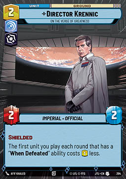 Director Krennic, On the Verge of Greatness⁣ - Jump to Lightspeed: Extras⁣ (Uncommon)⁣ [294]