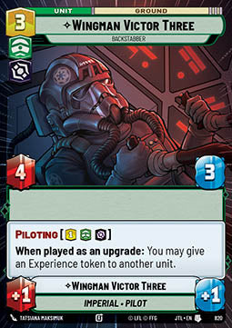 Wingman Victor Three, Backstabber (V.2)⁣ - Jump to Lightspeed: Extras⁣ (Uncommon)⁣ [820]