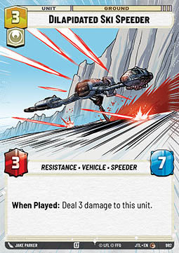 Dilapidated Ski Speeder (V.2)⁣ - Jump to Lightspeed: Extras⁣ (Common)⁣ [982]