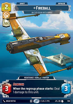 Fireball, An Explosion With Wings (V.3) - Jump to Lightspeed: Extras (Uncommon) [XJTL-1041]