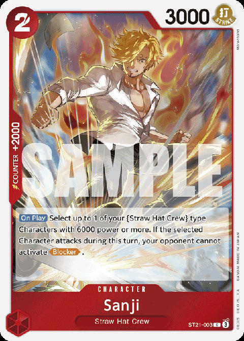 Sanji (ST21-003) (V.1)⁣ - Starter Deck: EX Gear 5⁣ (Common)⁣ [003]