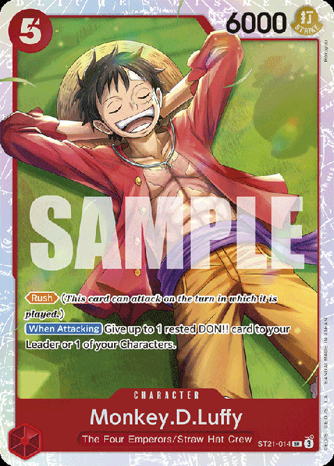 Monkey.D.Luffy (ST21-014) (V.1)⁣ - Starter Deck: EX Gear 5⁣ (Super Rare)⁣ [014]