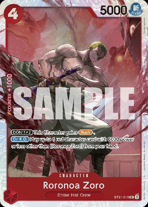 Roronoa Zoro (ST21-015) (V.1)⁣ - Starter Deck: EX Gear 5⁣ (Super Rare)⁣ [015]