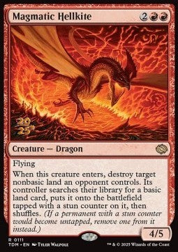 Magmatic Hellkite (V.1)⁣ - Tarkir: Dragonstorm: Promos⁣ (Rare)⁣ [111]