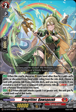 Dragritter, Qawsqozah [D-Format] (V.1 - Triple Rare)⁣ - Moon Fangs & Cerulean Blaze⁣ (Triple Rare)⁣ [002]
