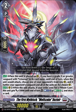 The First Mythisch, "Wolfszahn" Roztnir [D-Format] (V.1 - Triple Rare)⁣ - Moon Fangs & Cerulean Blaze⁣ (Triple Rare)⁣ [009]