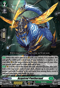 Acquired Pantheraad [D-Format] (V.1 - Triple Rare)⁣ - Moon Fangs & Cerulean Blaze⁣ (Triple Rare)⁣ [014]