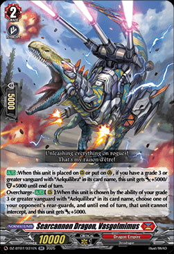 Searcannon Dragon, Vasgolmimus [D-Format] (V.1 - Double Rare)⁣ - Moon Fangs & Cerulean Blaze⁣ (Double Rare)⁣ [031]