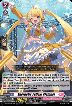 Energetic Yellow, Pleinnel [D-Format] (V.1 - Double Rare)⁣ - Moon Fangs & Cerulean Blaze⁣ (Double Rare)⁣ [051]