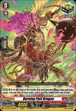 Burning Flail Dragon [D Format]⁣ - Moon Fangs & Cerulean Blaze⁣ (Rare)⁣ [055]