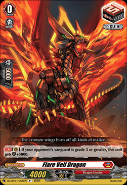 Flare Veil Dragon [D Format]⁣ - Moon Fangs & Cerulean Blaze⁣ (Rare)⁣ [056]