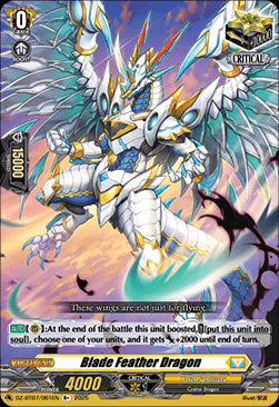 Blade Feather Dragon [D Format]⁣ - Moon Fangs & Cerulean Blaze⁣ (Rare)⁣ [061]