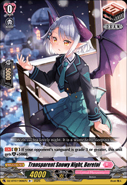 Transparent Snowy Night, Beretoi [D Format]⁣ - Moon Fangs & Cerulean Blaze⁣ (Rare)⁣ [066]