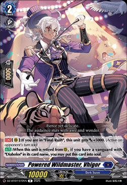 Powered Wildmaster, Vhigor [D-Format] (V.1 - Rare)⁣ - Moon Fangs & Cerulean Blaze⁣ (Rare)⁣ [072]