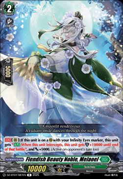 Fiendish Beauty Noble, Melaoel [D-Format] (V.1 - Rare)⁣ - Moon Fangs & Cerulean Blaze⁣ (Rare)⁣ [087]