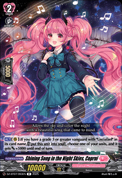 Shining Song in the Night Skies, Coprni [D-Format] (V.1 - Rare)⁣ - Moon Fangs & Cerulean Blaze⁣ (Rare)⁣ [093]