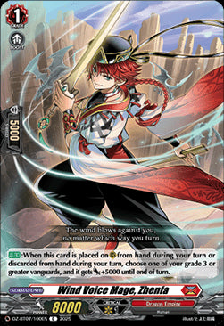 Wind Voice Mage, Zhenfa [D-Format]⁣ - Moon Fangs & Cerulean Blaze⁣ (Common)⁣ [100]