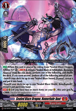 Sealed Blaze Dragon, Namorkahr Anui [D-Format]⁣ - Moon Fangs & Cerulean Blaze⁣ (Common)⁣ [101]