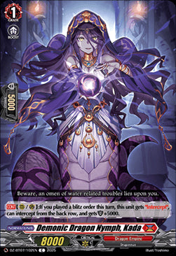 Demonic Dragon Nymph, Kada [D-Format]⁣ - Moon Fangs & Cerulean Blaze⁣ (Common)⁣ [102]