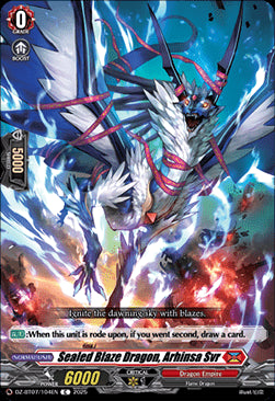 Sealed Blaze Dragon, Arhinsa Svr [D-Format]⁣ - Moon Fangs & Cerulean Blaze⁣ (Common)⁣ [104]