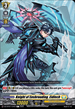 Knight of Enshrouding, Eidlech [D-Format]⁣ - Moon Fangs & Cerulean Blaze⁣ (Common)⁣ [124]