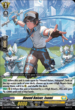 Hound Raiser, Isumi [D-Format]⁣ - Moon Fangs & Cerulean Blaze⁣ (Common)⁣ [129]