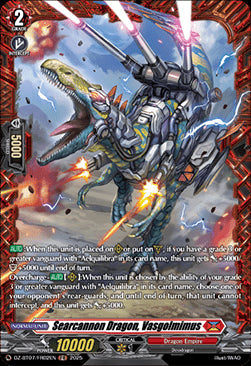 Searcannon Dragon, Vasgolmimus [D-Format] (V.2 - Frame Rare)⁣ - Moon Fangs & Cerulean Blaze⁣ (Frame Rare)⁣ [FR02]