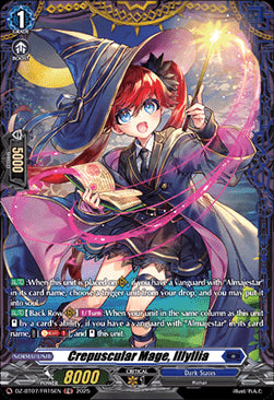 Crepuscular Mage, Illyllia [D-Format] (V.2 - Frame Rare)⁣ - Moon Fangs & Cerulean Blaze⁣ (Frame Rare)⁣ [FR15]
