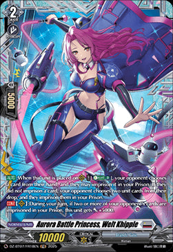 Aurora Battle Princess, Welt Khipple [D-Format] (V.2 - Frame Rare)⁣ - Moon Fangs & Cerulean Blaze⁣ (Frame Rare)⁣ [FR18]