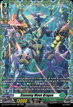 Stunning Wave Dragon [D-Format] (V.2 - Frame Rare)⁣ - Moon Fangs & Cerulean Blaze⁣ (Frame Rare)⁣ [FR33]