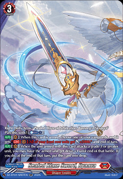 Sealed Blaze Sword, Dyaava [D-Format] (V.3 - Silver Rare)⁣ - Moon Fangs & Cerulean Blaze⁣ (Silver Rare)⁣ [SR07]