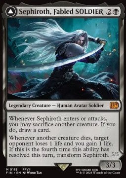 Sephiroth, Fabled SOLDIER // Sephiroth, One-Winged Angel⁣ - Magic: The Gathering - FINAL FANTASY⁣ (Mythic)⁣ [115]