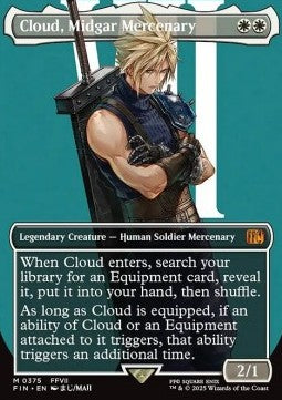 Cloud, Midgar Mercenary (V.1)⁣ - Magic: The Gathering - FINAL FANTASY: Extras⁣ (Mythic)⁣ [375]