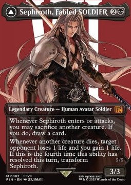 Sephiroth, Fabled SOLDIER // Sephiroth, One-Winged Angel (V.2)⁣ - Magic: The Gathering - FINAL FANTASY: Extras⁣ (Mythic)⁣ [382]