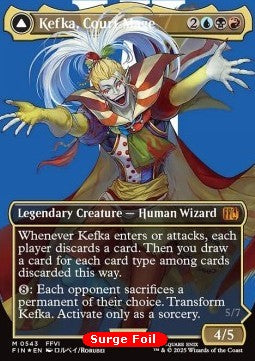 Kefka, Court Mage // Kefka, Ruler of Ruin (V.4)⁣ - Magic: The Gathering - FINAL FANTASY: Extras⁣ (Mythic)⁣ [543]