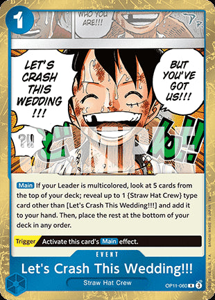 Let's Crash This Wedding!!! (OP11-060)⁣ - A Fist of Divine Speed⁣ (Rare)⁣ [060]