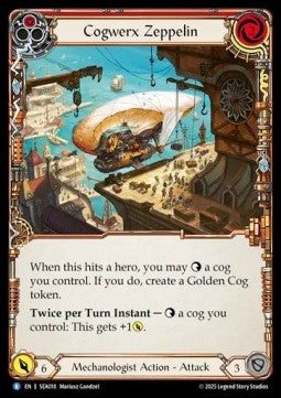 Cogwerx Zeppelin (Red) (Rainbow Foil)⁣ - High Seas⁣ (Rare)⁣ [018]