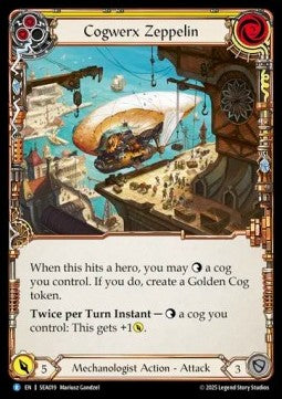 Cogwerx Zeppelin (Yellow) (Rainbow Foil)⁣ - High Seas⁣ (Rare)⁣ [019]