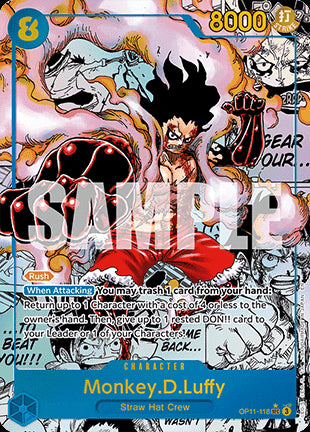 Monkey.D.Luffy (OP11-118) (V.3) - A Fist of Divine Speed (Manga Rare) [OP11-118]