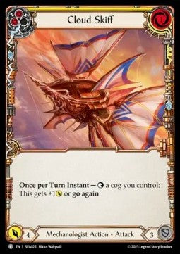 Cloud Skiff (Yellow) (Rainbow Foil)⁣ - High Seas⁣ (Common)⁣ [025]