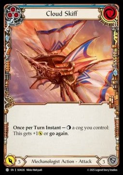 Cloud Skiff (Blue) (Rainbow Foil)⁣ - High Seas⁣ (Common)⁣ [026]