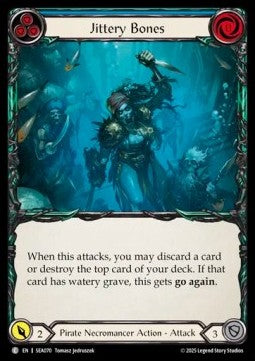 Jittery Bones (Blue) (Rainbow Foil)⁣ - High Seas⁣ (Common)⁣ [070]