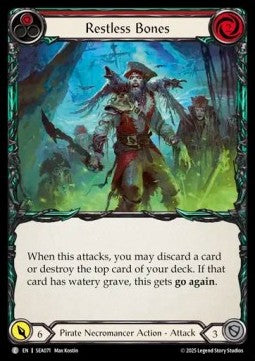 Restless Bones (Red) (Rainbow Foil)⁣ - High Seas⁣ (Common)⁣ [071]