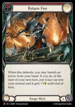 Return Fire (Rainbow Foil)⁣ - High Seas⁣ (Majestic)⁣ [099]