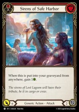Sirens of Safe Harbor (Red) (Rainbow Foil)⁣ - High Seas⁣ (Common)⁣ [226]