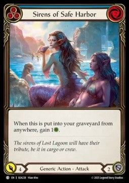 Sirens of Safe Harbor (Blue) (Rainbow Foil)⁣ - High Seas⁣ (Common)⁣ [228]