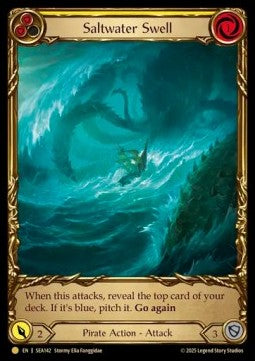 Saltwater Swell (Yellow) (Extended Art Cold Foil)⁣ - High Seas⁣ (Rare)⁣ [142]